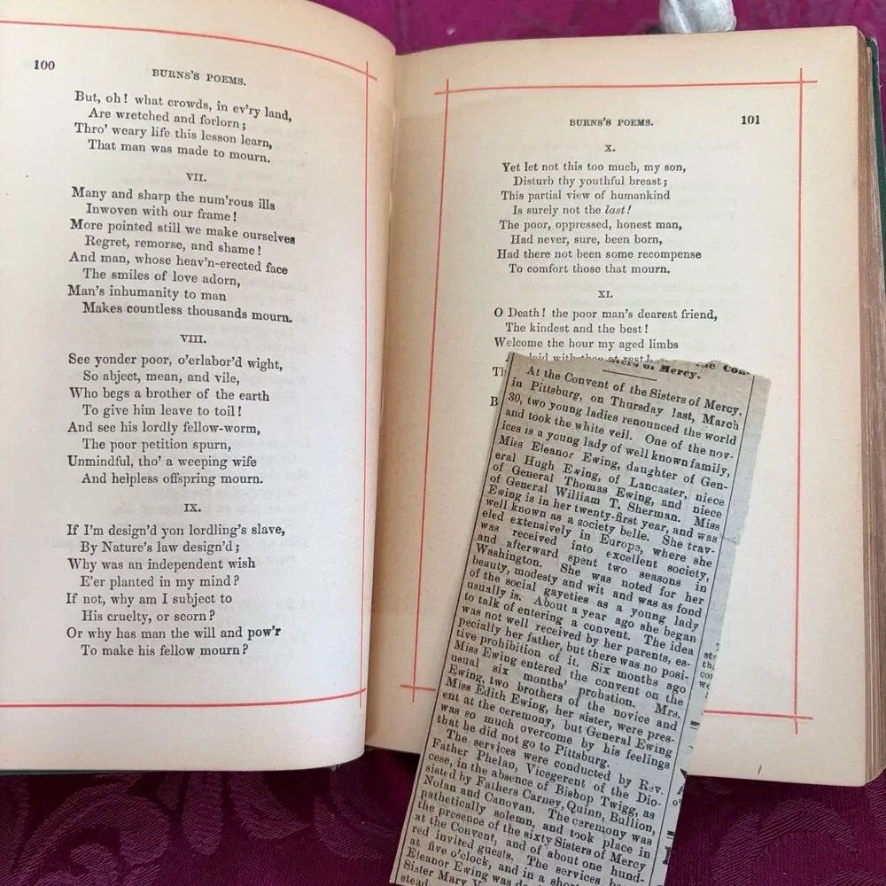 1881 The Poetical Works of Robert Burns, Antique Poetry Book, T. Y. Crowell